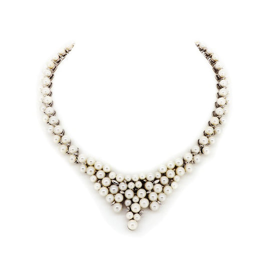 BMN98447 - Shell Pearl Necklace - Statement Necklace