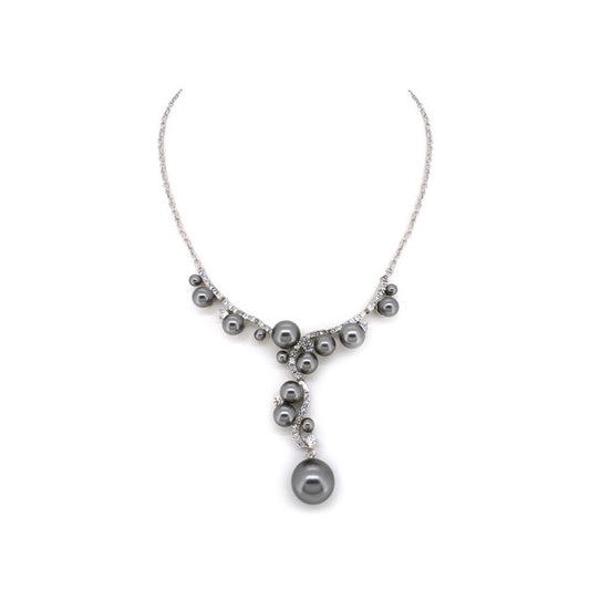 BMN98746 - Shell Pearl Necklace - Statement Necklace